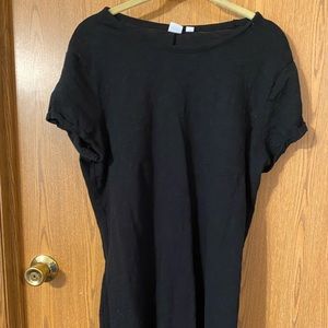 Pocket short sleeve shirt dress